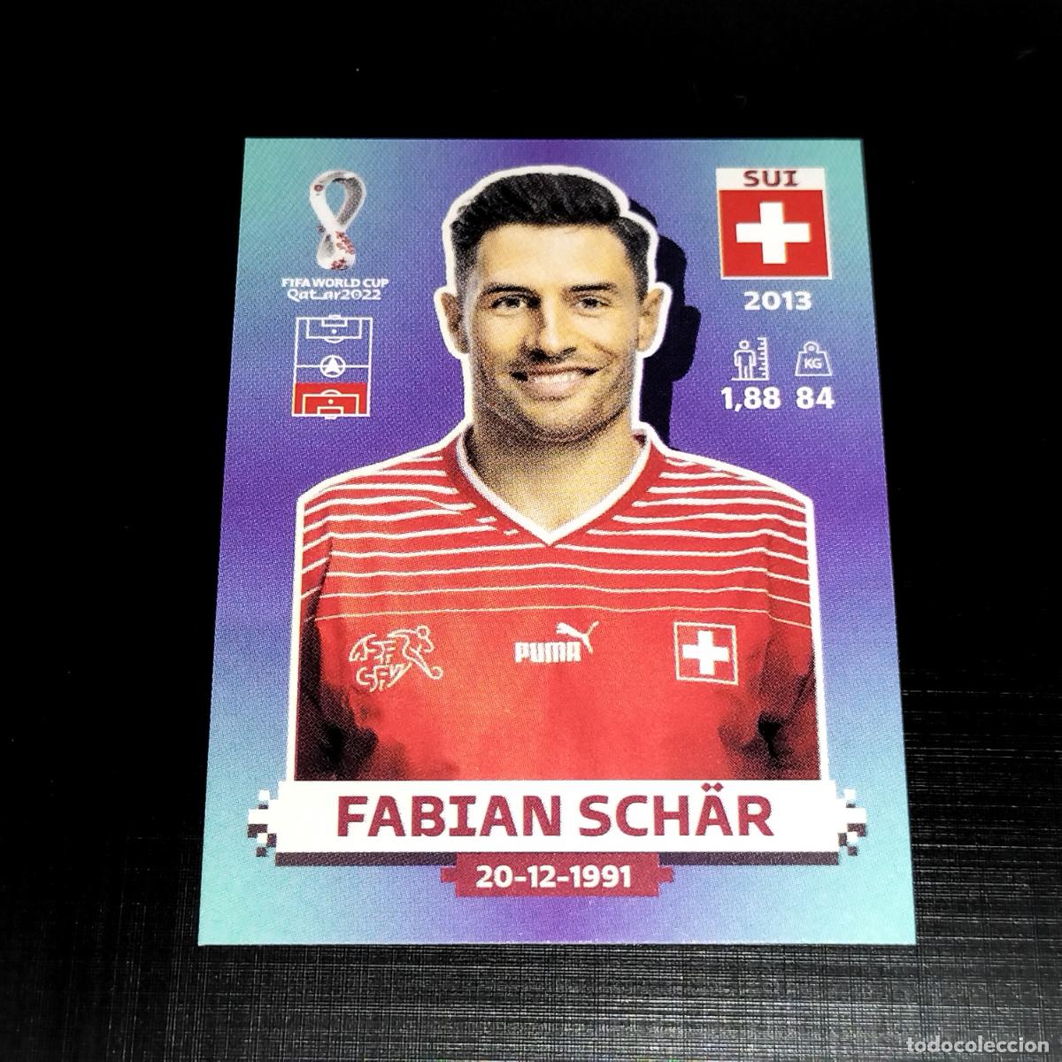 Cromos de Futebol: SUI 9 FABIAN SCHAR SUIZA CROMOS STICKER MUNDIAL QTAR 22 2022 FIFA WORLD CUP PANINI