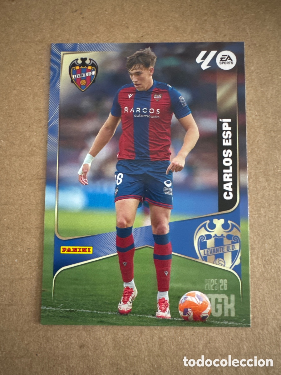 Cromos de f&uacute;tbol: # 215 Carlos Esp&iacute; Levante Megacracks 25 26 2025 2026 MGK