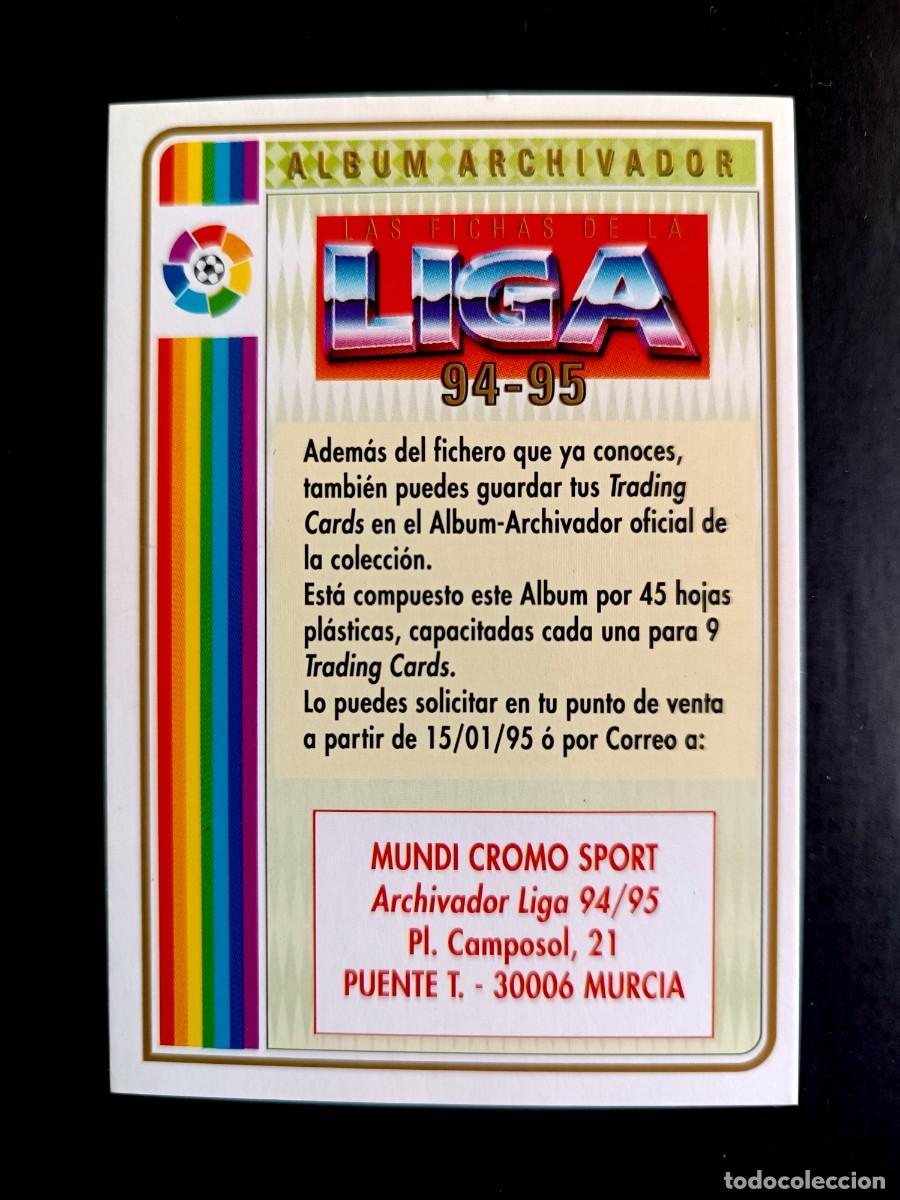 Cromos de f&uacute;tbol: ALBUM ARCHIVADOR (VERSI&Oacute;N CON PUNTO) - MUNDICROMO 94/95