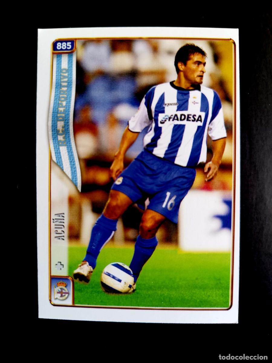 Cromos de f&uacute;tbol: 885 ACU&Ntilde;A -&Uacute;LTIMA HORA II - R.C. DEPORTIVO LA CORU&Ntilde;A - MUNDICROMO 2005