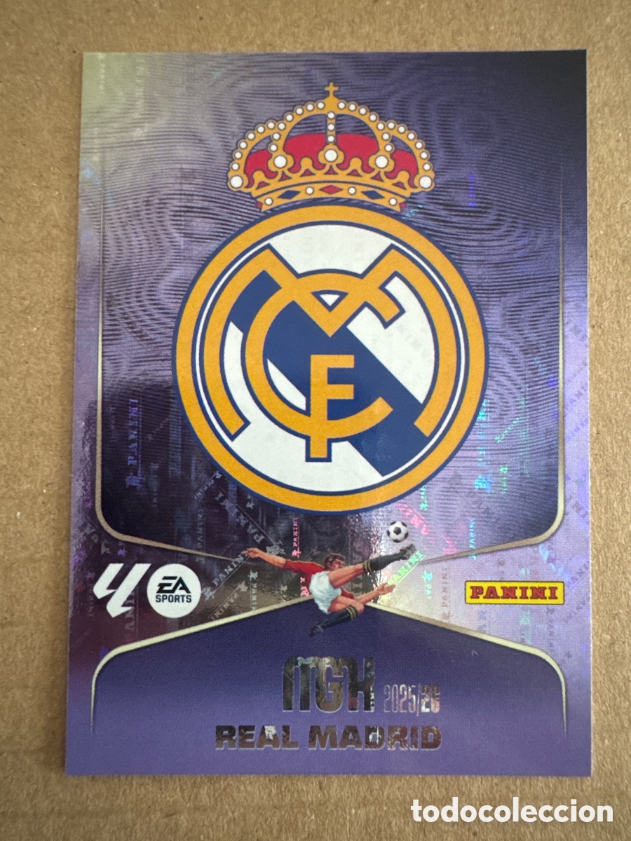 Cromos de f&uacute;tbol: # 217 Escudo Real Madrid Megacracks 25 26 2025 2026 MGK