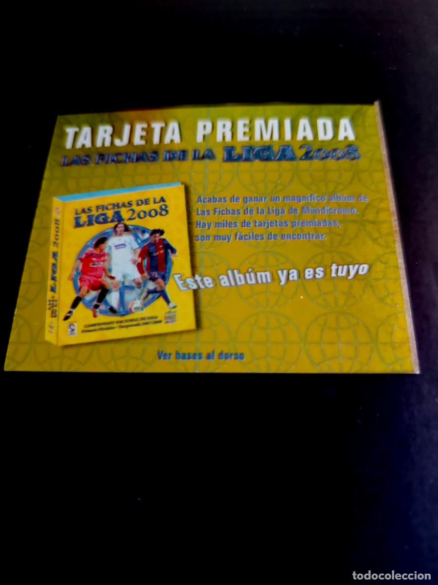 Cromos de Futebol: MINI TARJETA PREMIADA ALBUM - MUNDICROMO 2008