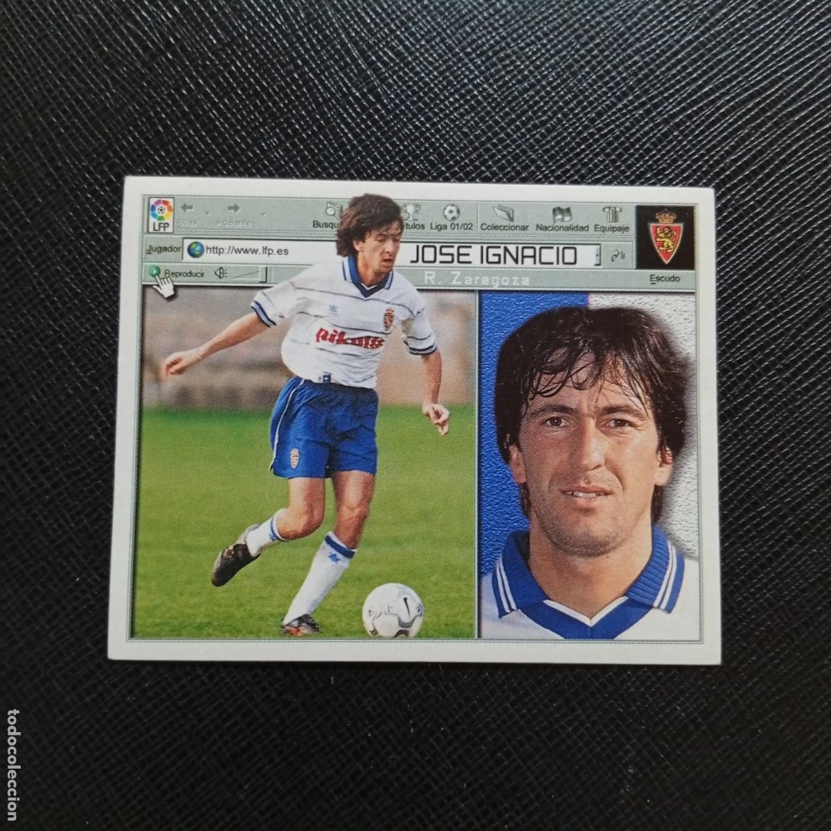 Cromos de Futebol: JOSE IGNACIO ZARAGOZA ESTE 2001 2002 CROMO FUTBOL 01 02 LIGA - SIN PEGAR - A58 PG55