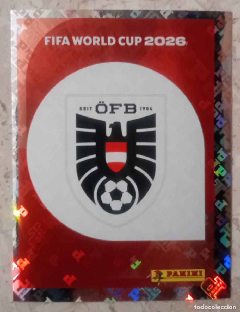 Cromos de Futebol: Figurina Panini 2026 Cromo World Cup Usa Mundial 2026 scudetto escudo badge Austria n AUT 1