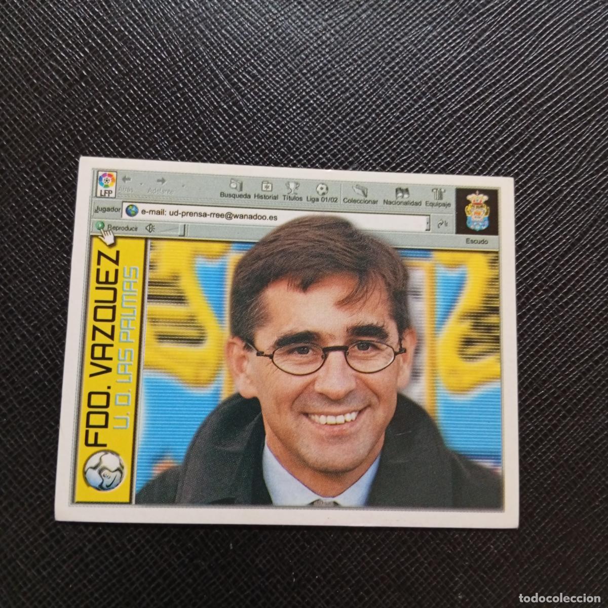 Cromos de Futebol: FERNANDO VAZQUEZ LAS PALMAS ESTE 2001 2002 CROMO FUTBOL 01 02 LIGA - SIN PEGAR - A58 PG55