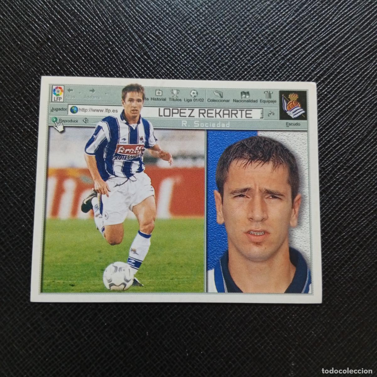 Cromos de Futebol: LOPE REKARTE REAL SOCIEDAD ESTE 2001 2002 CROMO FUTBOL 01 02 LIGA - SIN PEGAR - A58 PG55
