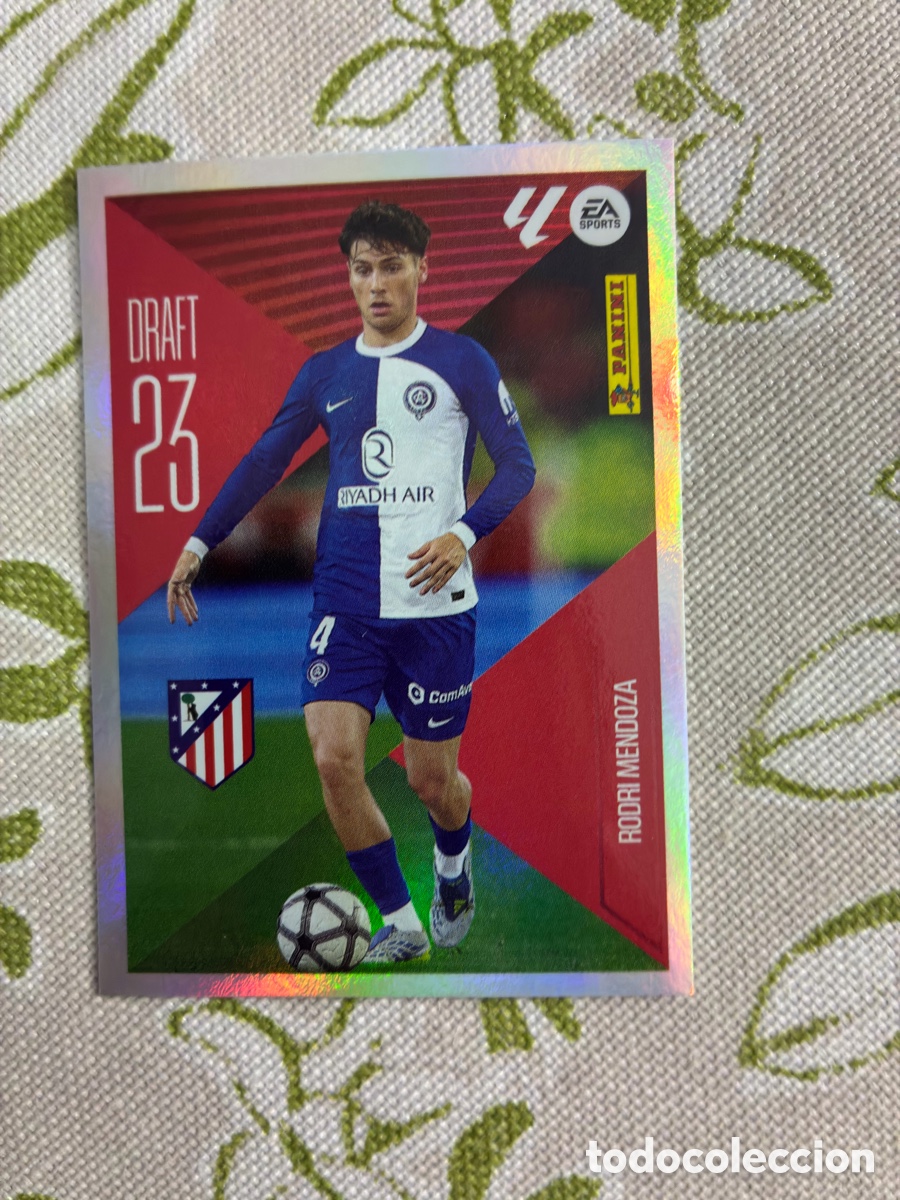 Cromos de f&uacute;tbol: Cromo Rodri Mendoza N&ordm; 21 Atl&eacute;tico de Madrid - DRAFT 23 - Panini Liga 2026-27 (Sin Pegar)