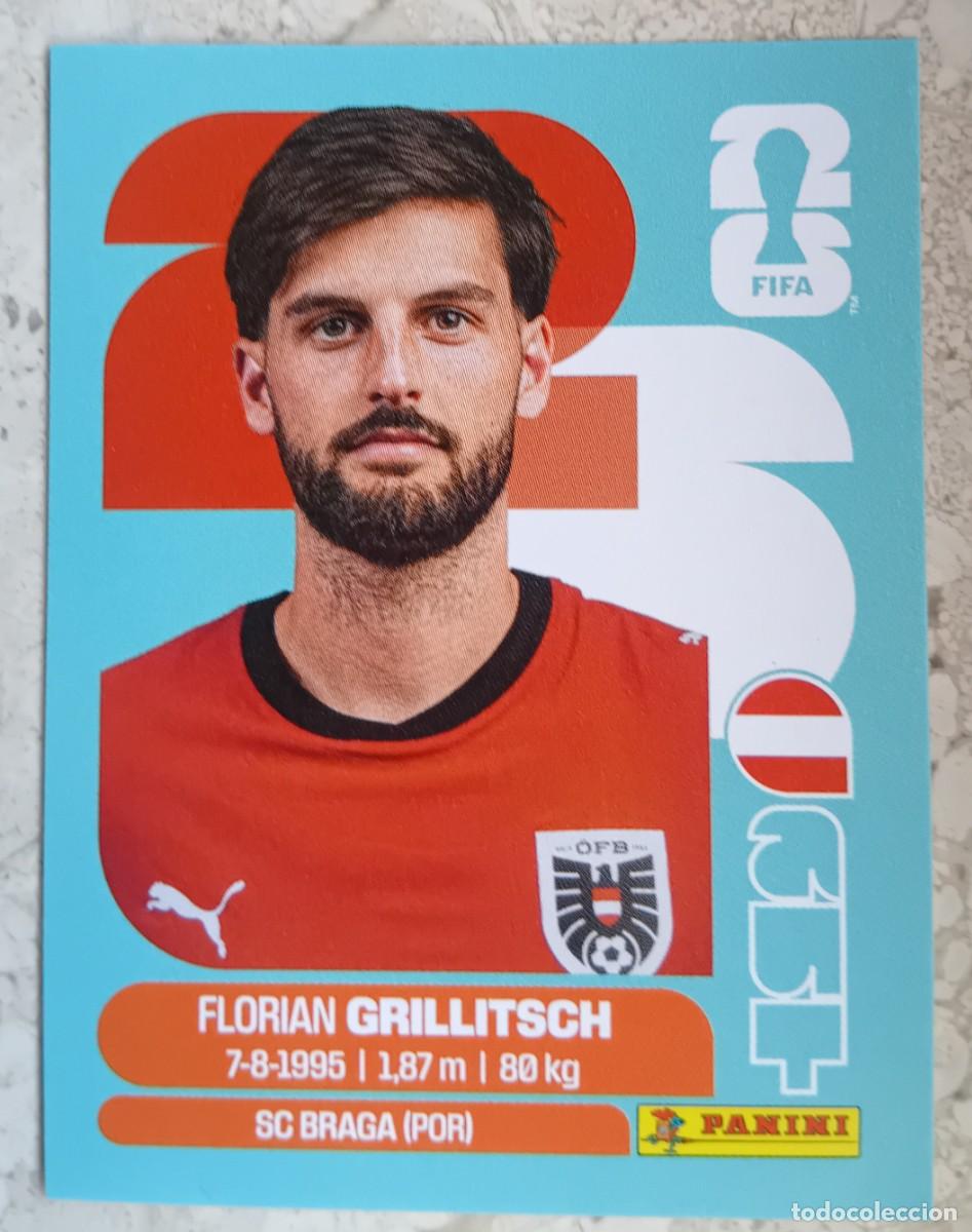 Cromos de f&uacute;tbol: Figurina Panini 2026 Cromo World Cup Usa Mundial 2026 Florian Grillitsch Austria n AUT 14