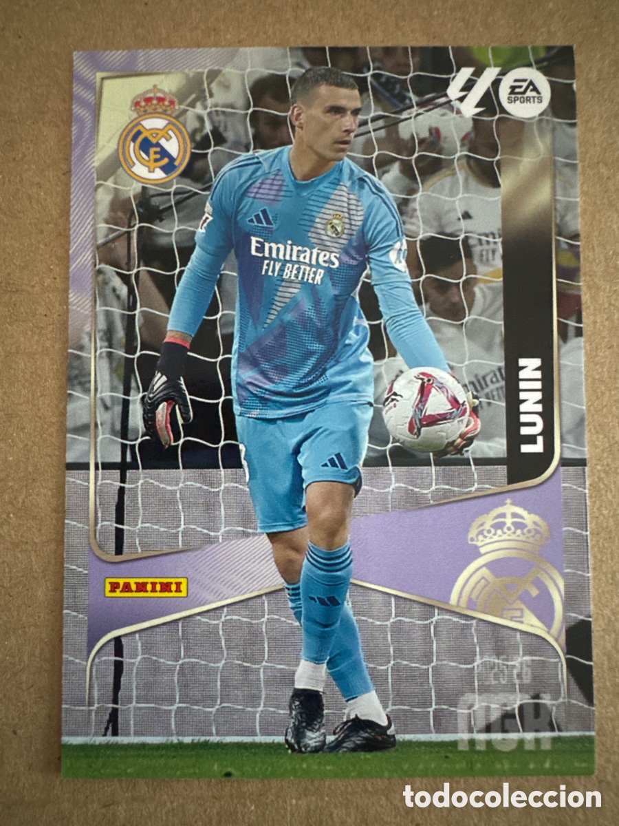 Cromos de f&uacute;tbol: # 219 Lunin Real Madrid Megacracks 25 26 2025 2026 MGK