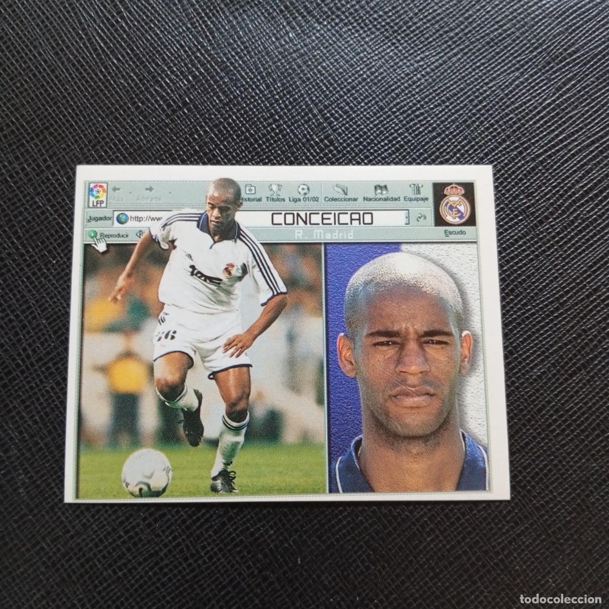 Cromos de f&uacute;tbol: CONCEICAO REAL MADRID ESTE 2001 2002 CROMO FUTBOL 01 02 LIGA - SIN PEGAR - A58 PG64