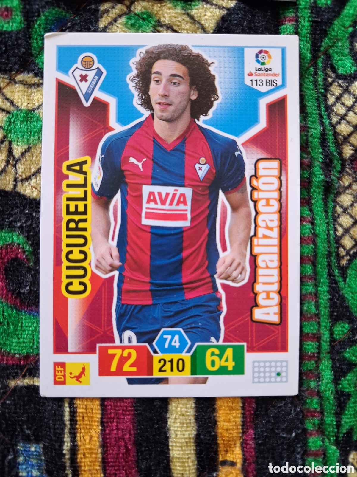 Figurine di Calcio: CROMO n&ordm; 113 BIS CUCURELLA EIBAR ACTUALIZACI&Oacute;N ADRENALYN 2018-2019 DE PANINI.