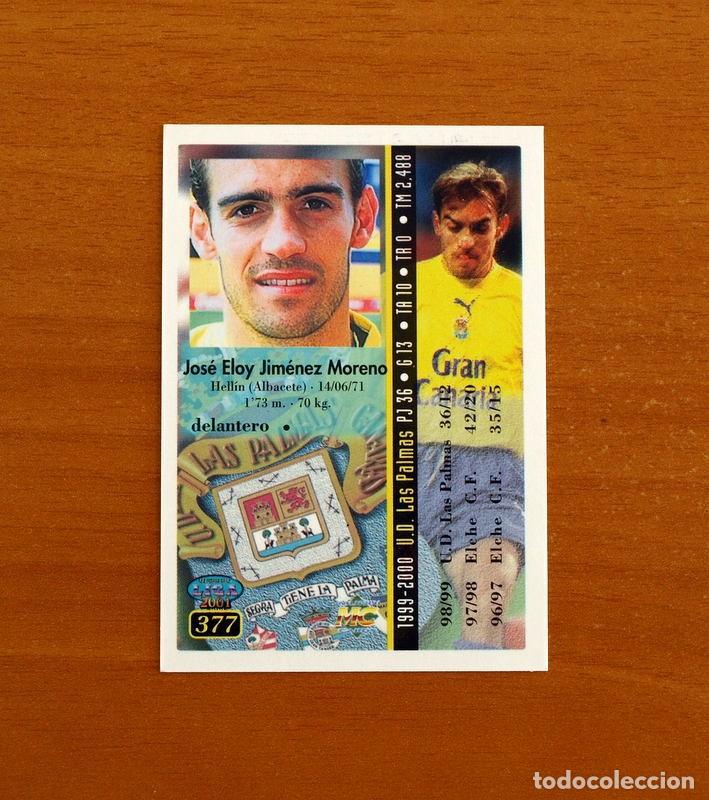Cromos de f&uacute;tbol: Las Palmas - N&ordm; 377 Eloy - Mundicromo Las Fichas de la Liga 2000-2001, 00-01