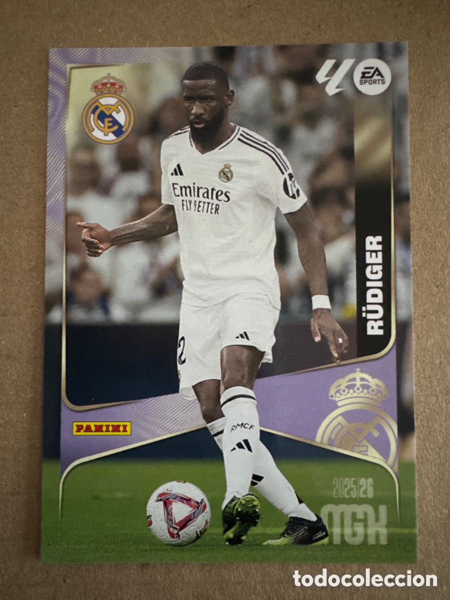 Cromos de f&uacute;tbol: # 223 Rudiger Real Madrid Megacracks 25 26 2025 2026 MGK