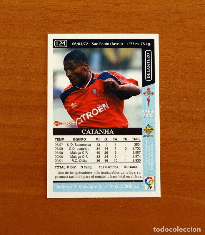 Cromos de f&uacute;tbol: Celta de Vigo - N&ordm; 124 Catanha - Mundicromo Las Fichas de la Liga 2001-2002, 01-02