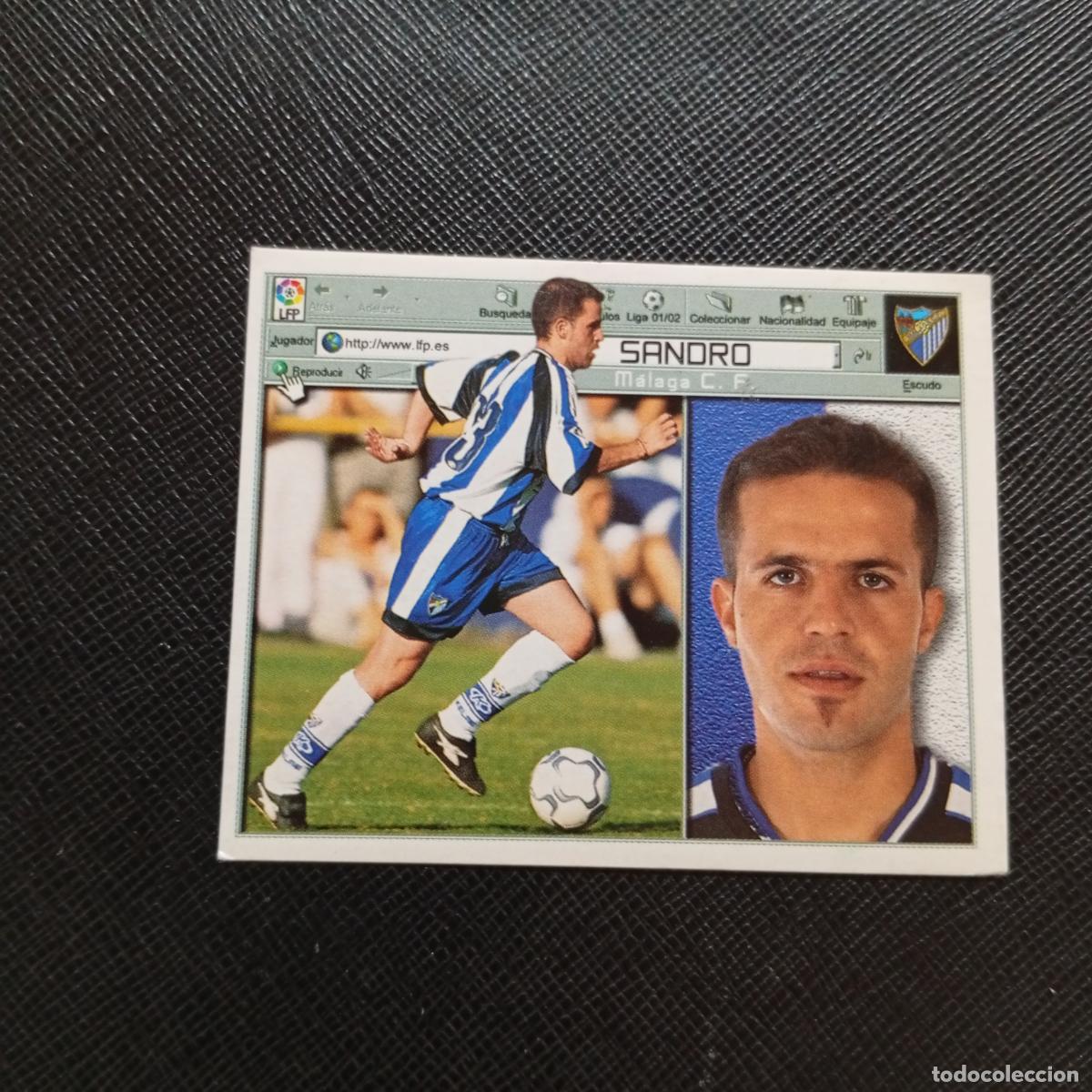 Football Stickers: SANDRO MALAGA ESTE 2001 2002 CROMO FUTBOL 01 02 LIGA - SIN PEGAR - A58 PG73