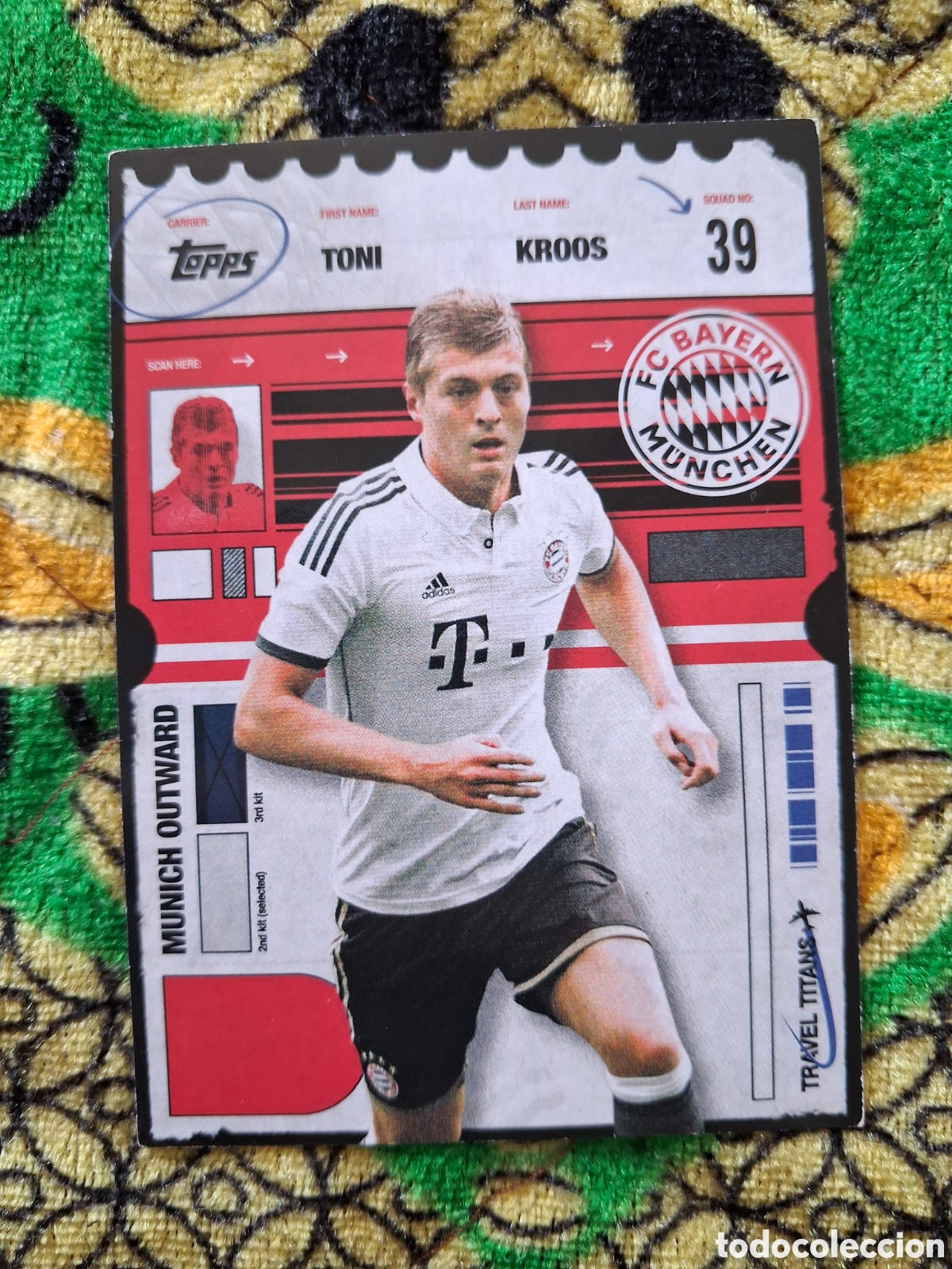 Football Stickers: Topps FC Bayern M&uuml;nchen Team Set Travel Titans de Toni Kroos