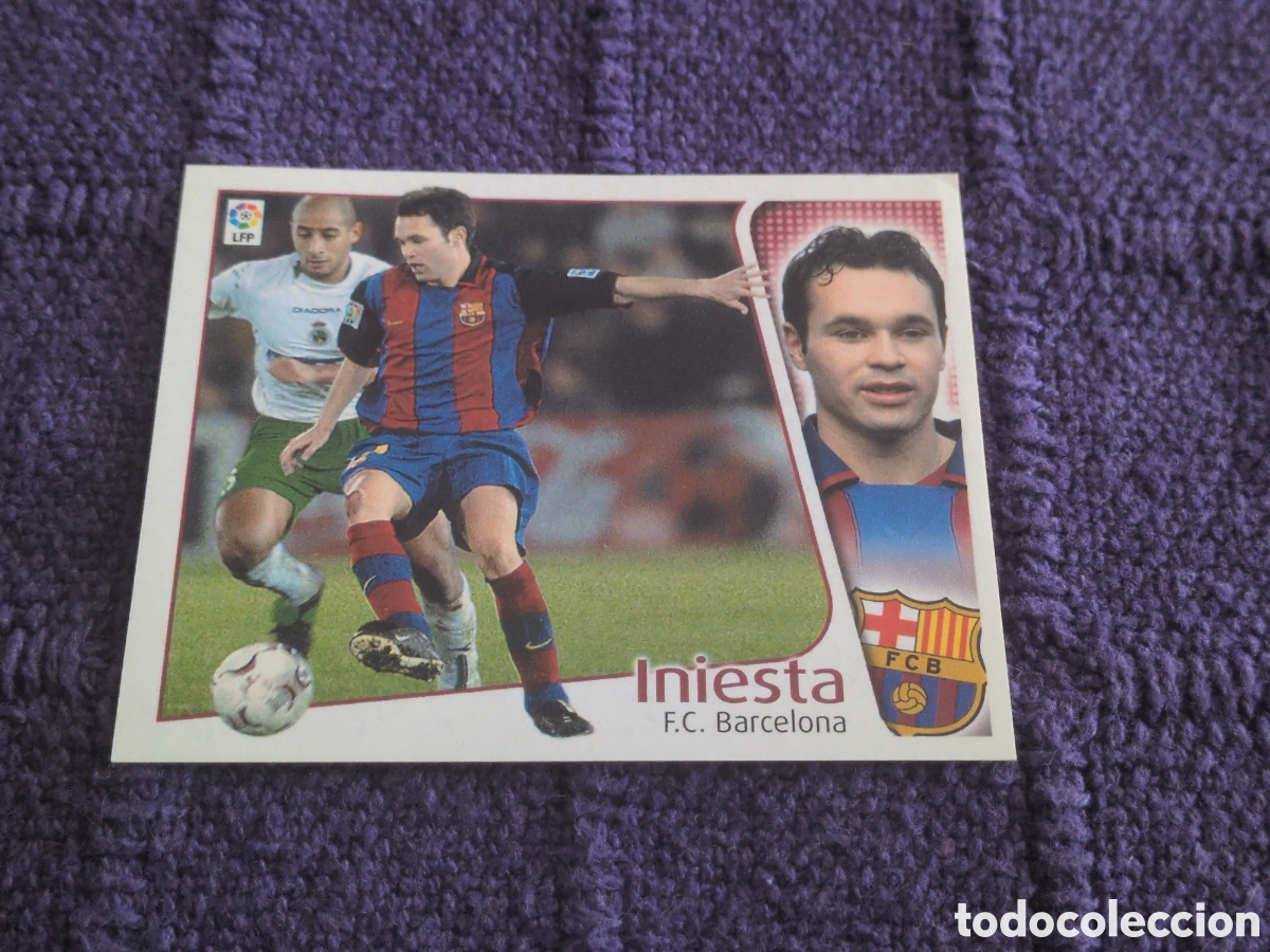 Cromos de Futebol: INIESTA FC BARCELONA ESPA&Ntilde;A ⚽ EDICIONES ESTE &reg; 2004 2005 LIGA 04 05 SIN PEGAR NUNCA PEGADO