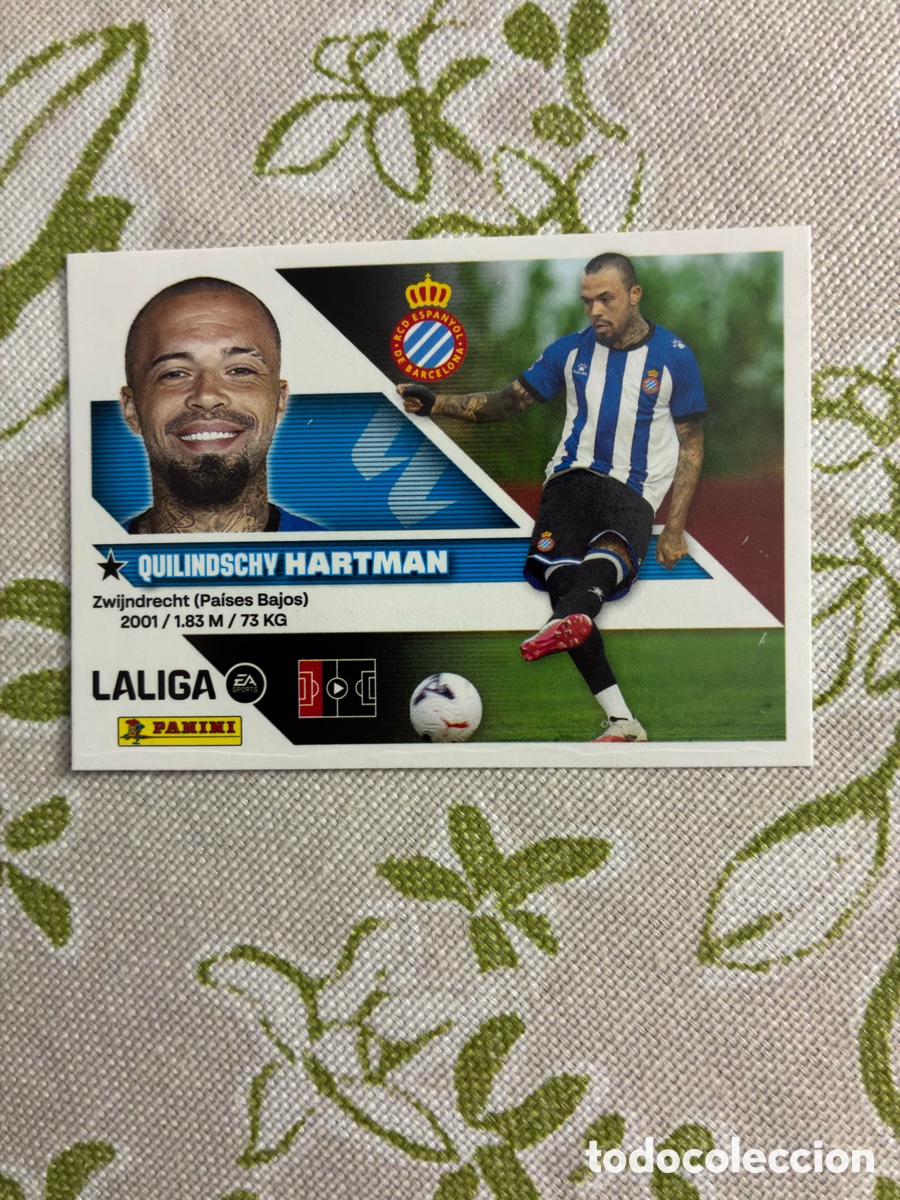 Fu&szlig;ball-Sticker: Cromo Quilindschy Hartman N&ordm; 10 RCD Espanyol - Colecci&oacute;n Este Panini Liga 2026-27 (Sin Pegar)