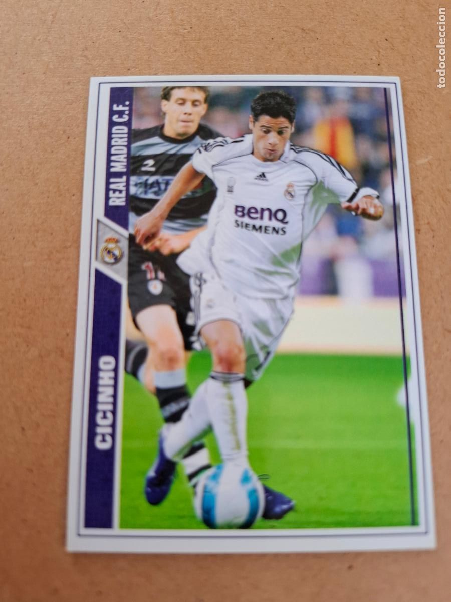 Football Stickers: MUNDICROMO 2007 2008 07 08 - 10 CICINHO ( BAJA ) - REAL MADRID
