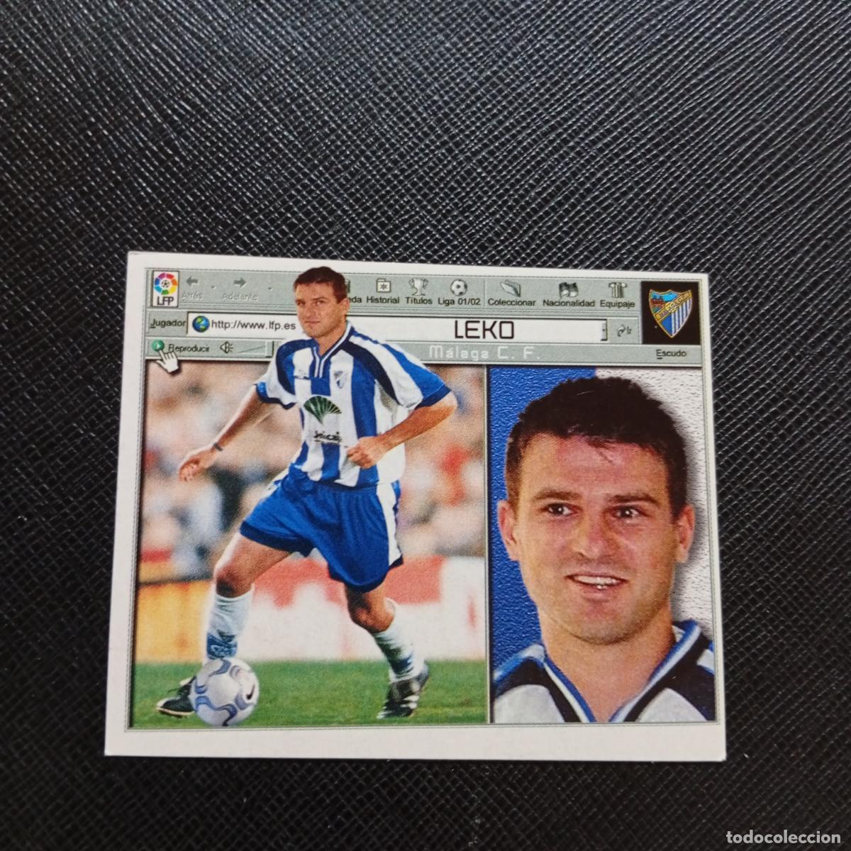 Football Stickers: LEKO MALAGA ESTE 2001 2002 CROMO FUTBOL 01 02 LIGA - SIN PEGAR - A58 PG388
