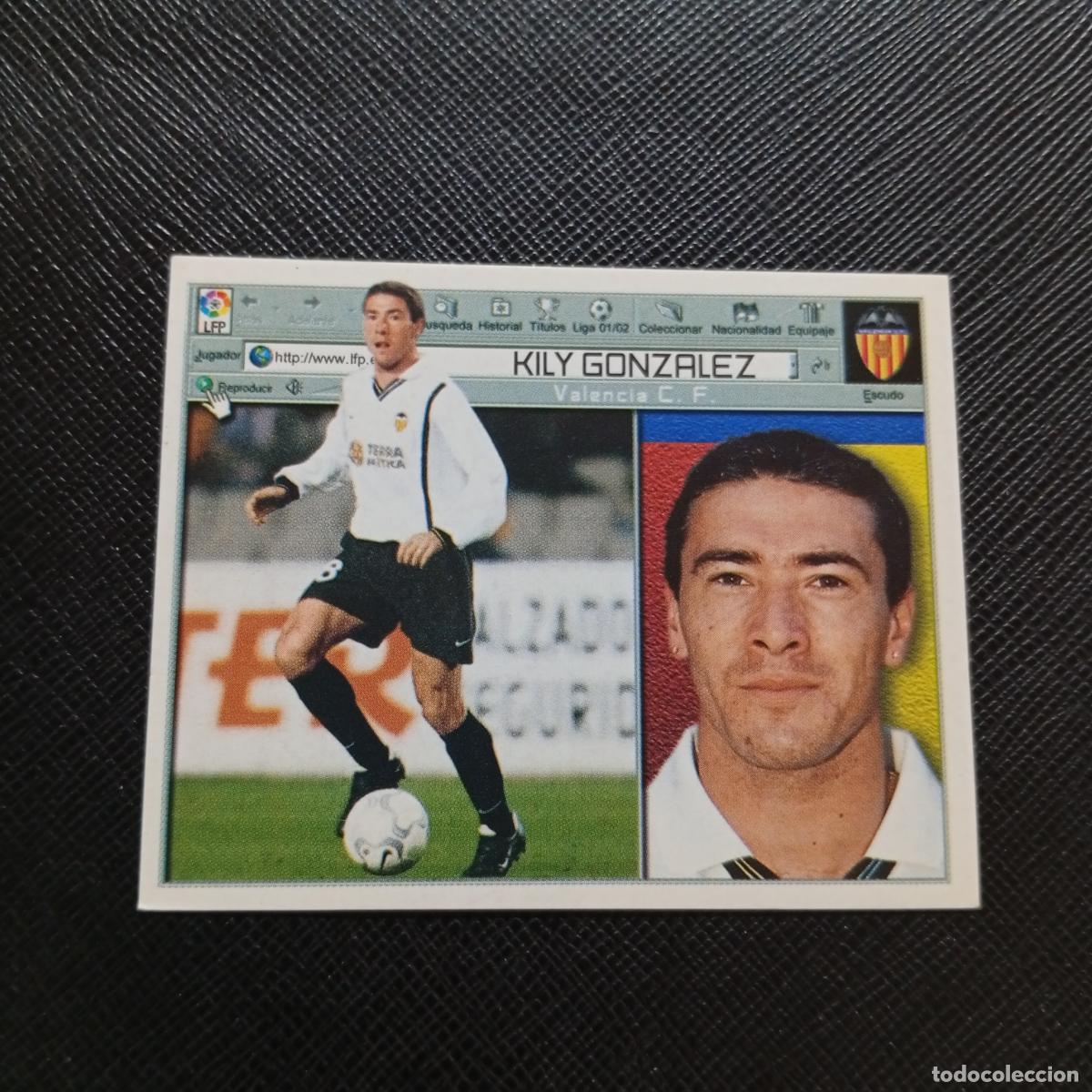 Fu&szlig;ball-Sticker: KILY GONZALEZ VALENCIA ESTE 2001 2002 CROMO FUTBOL 01 02 LIGA - SIN PEGAR - A58 PG388
