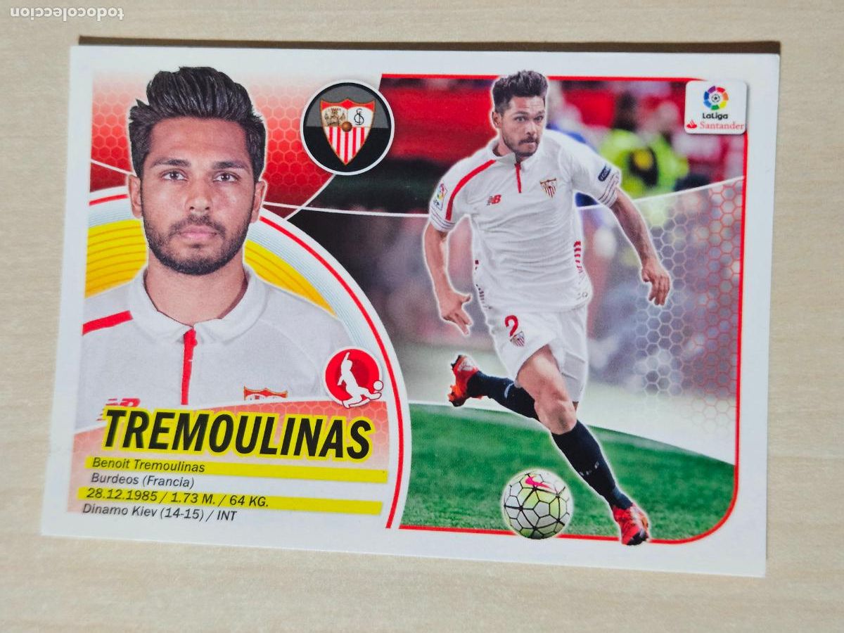 Cromos de Futebol: 8A CROMO TREMOULINAS - ESTE 2016 17 - 16 17 - CROMO SIN PEGAR - SEVILLA