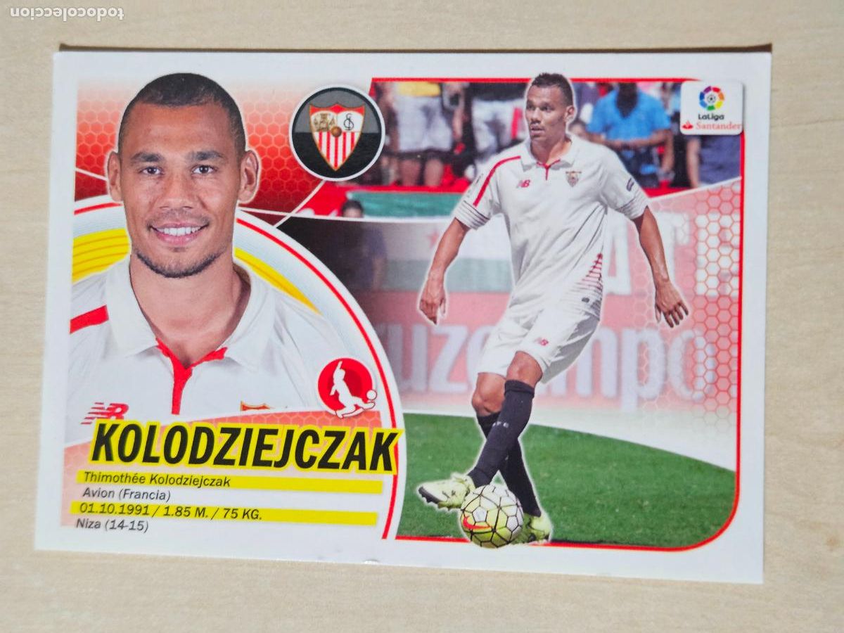 Cromos de Futebol: 5 CROMO KOLODZIEJCZAK - ESTE 2016 17 - 16 17 - CROMO SIN PEGAR - SEVILLA