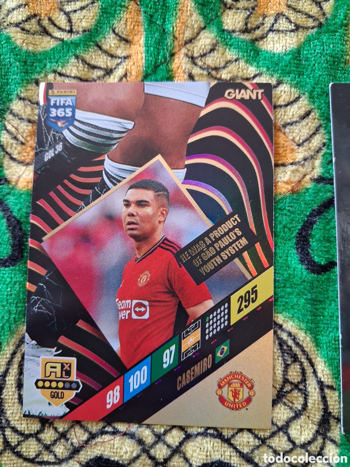 Cromos de f&uacute;tbol: GOL36 GOL 36 CASEMIRO MANCHESTER UNITED GIANT FIFA ADRENALYN XL 365 PANINI 23 24 2023 2024