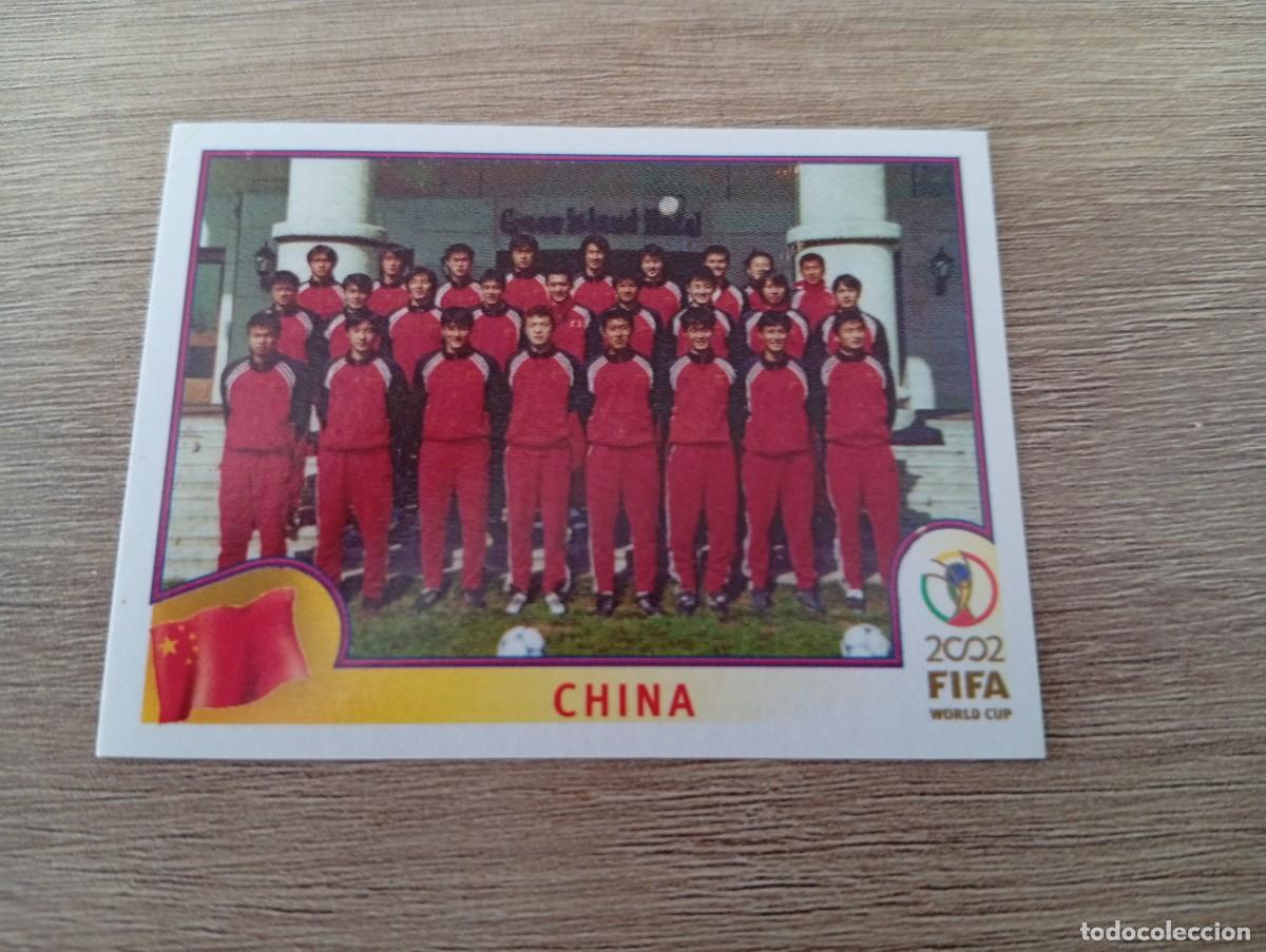 Cromos de f&uacute;tbol: ALINEACION CHINA 205 MUNDIAL KOREA JAPON 2002 02 PANINI NUNCA PEGADO