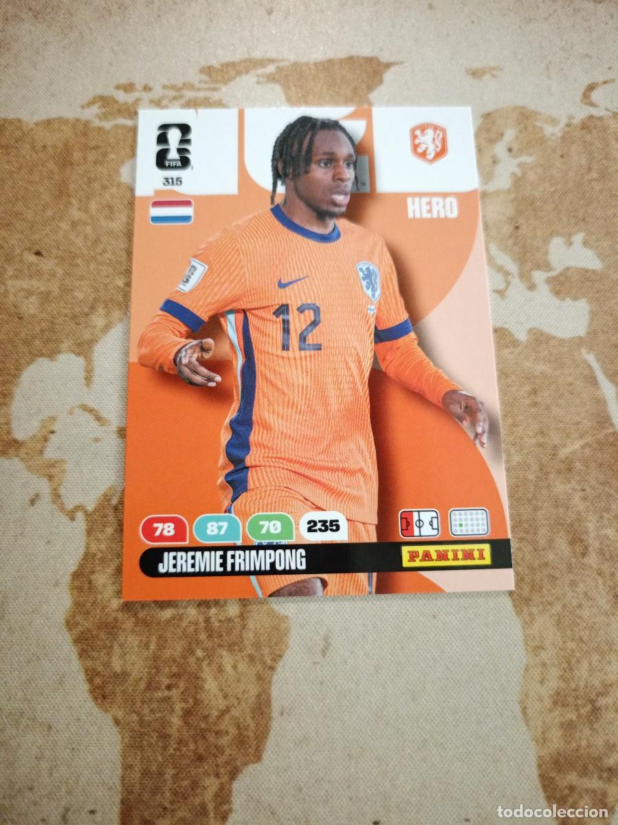 Cromos de f&uacute;tbol: Pa&iacute;ses Bajos 315 JEREMIE FRIMPONG Adrenalyn WORLD Cup 2026