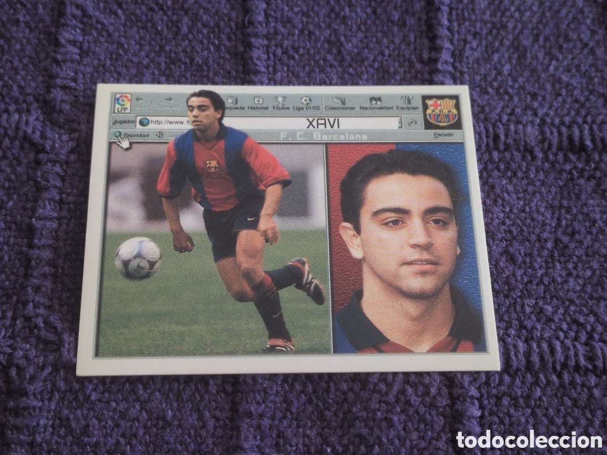Fu&szlig;ball-Sticker: XAVI BARCELONA 01 02 2001 2002 LIGA EDICIONES ESTE SIN PEGAR STICKER CROMOS