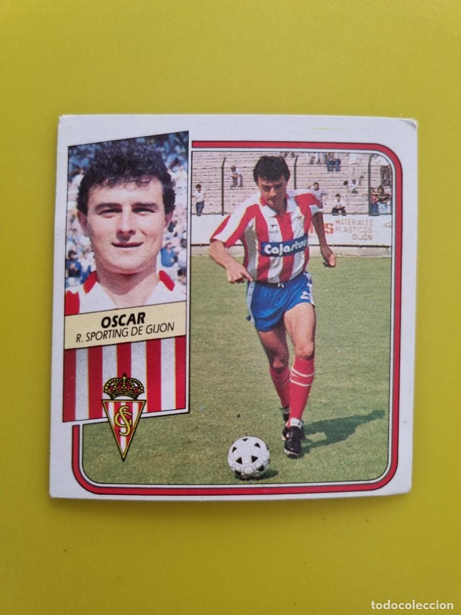 Fu&szlig;ball-Sticker: CROMO FUTBOL LIGA ESTE 89 90 1989 1990 NUNCA PEGADO SIN PEGAR OSCAR SPORTING GIJON AR926