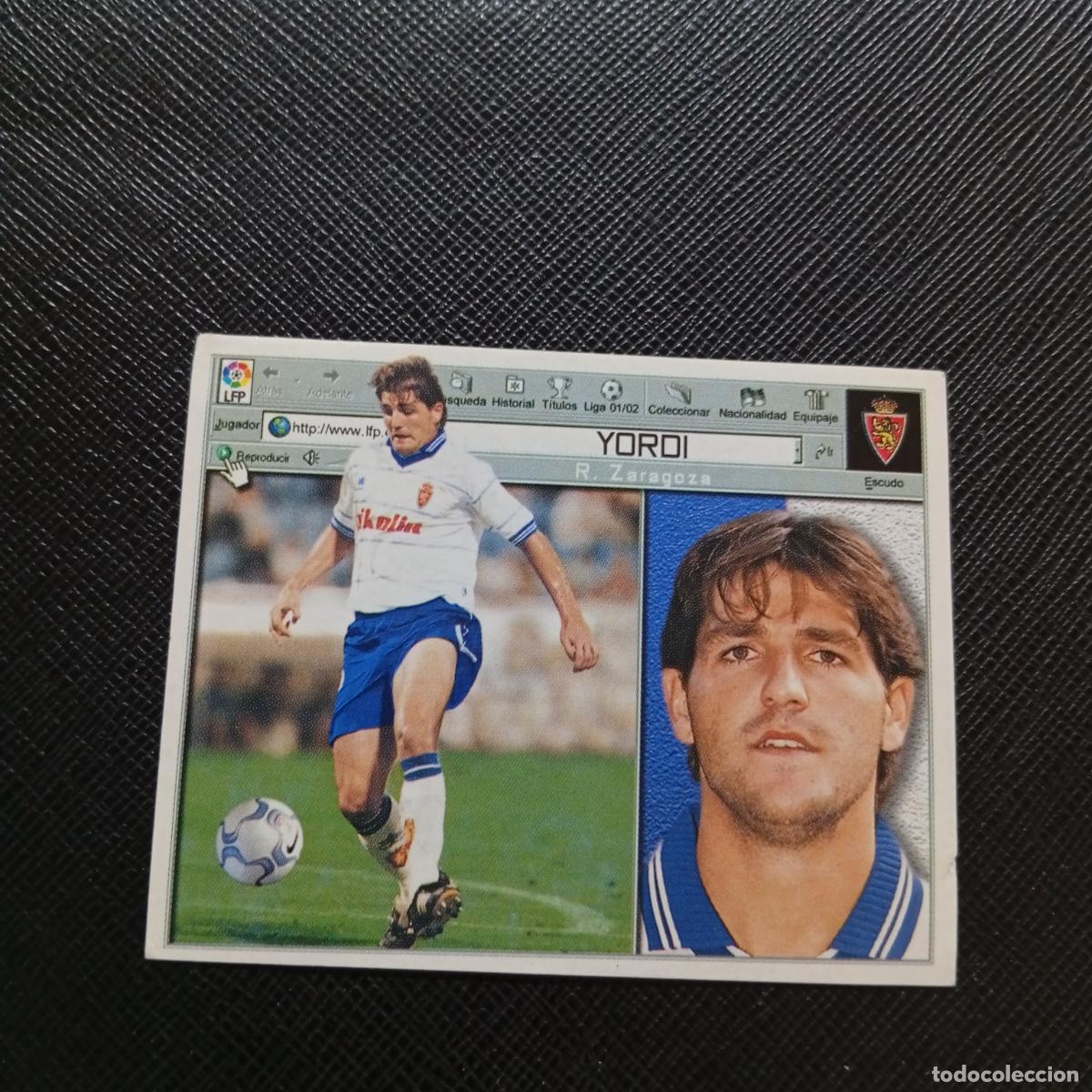 Fu&szlig;ball-Sticker: YORDI ZARAGOZA ESTE 2001 2002 CROMO FUTBOL 01 02 LIGA - SIN PEGAR - A58 PG406
