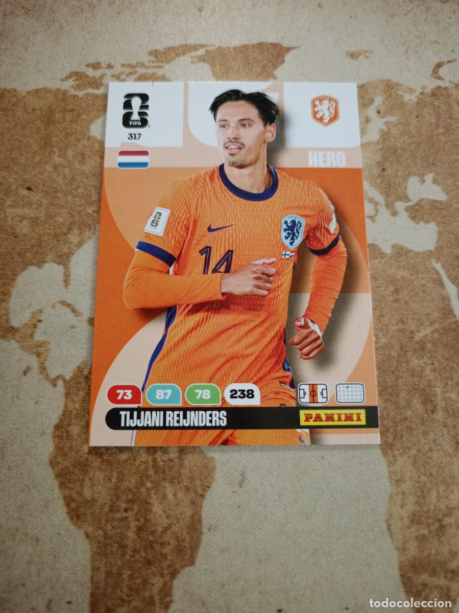 Cromos de f&uacute;tbol: Pa&iacute;ses Bajos 317 TIJJANI REIJNDERS Adrenalyn WORLD Cup 2026