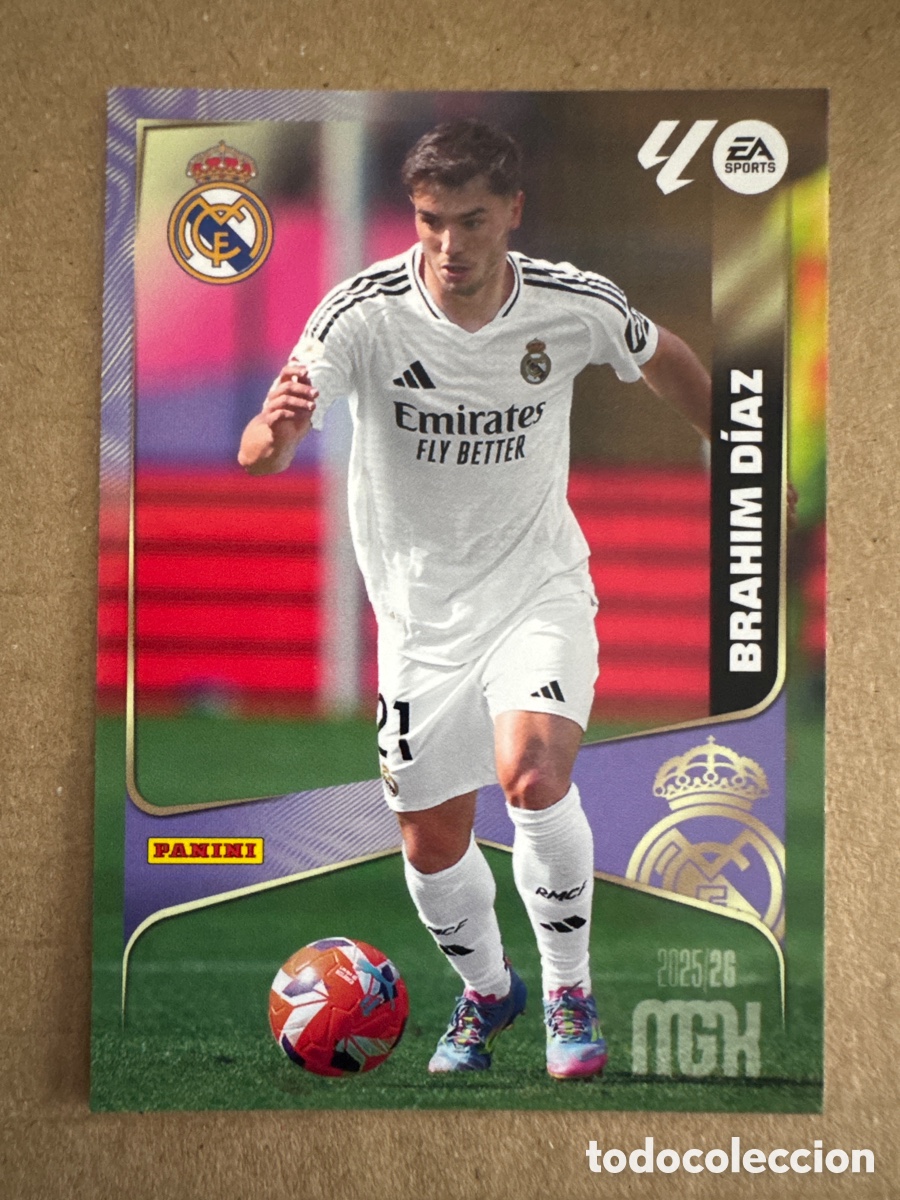 Cromos de f&uacute;tbol: # 231 Brahim D&iacute;az Real Madrid Megacracks 25 26 2025 2026 MGK