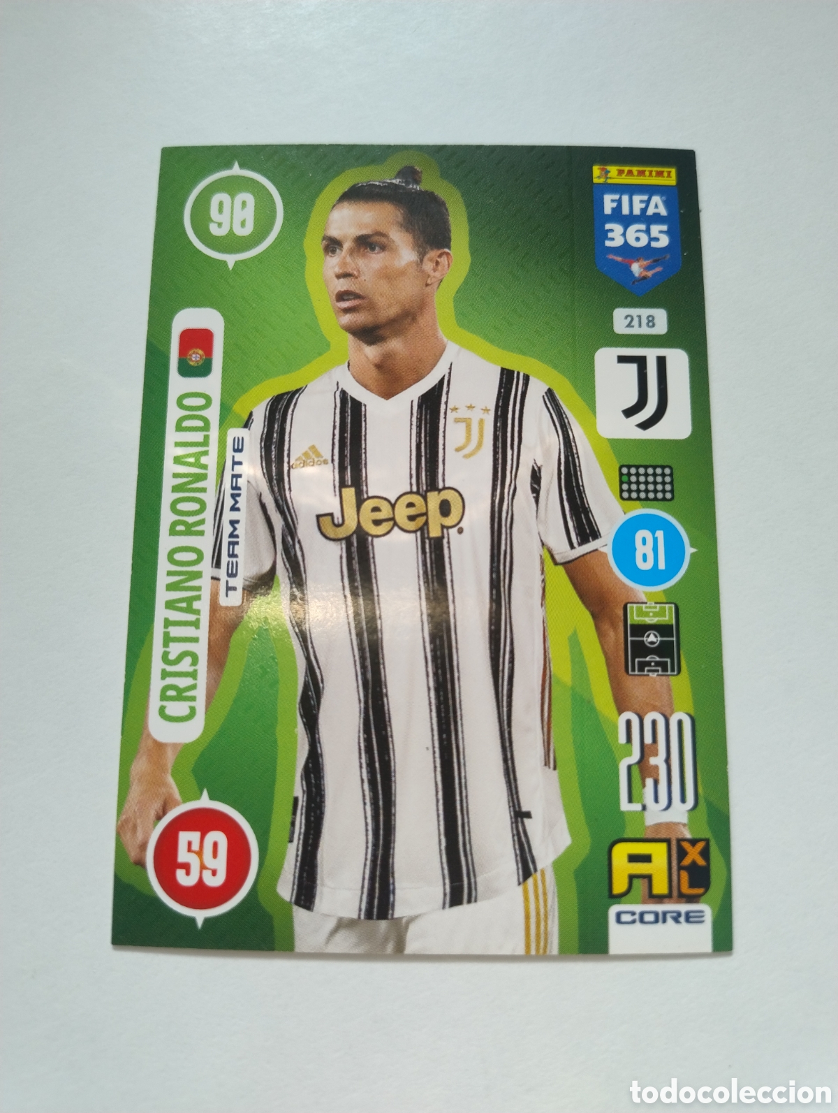 Cromos de f&uacute;tbol: 218 - Cristiano Ronaldo - Juventus - Adrenalyn XL FIFA 365 2021