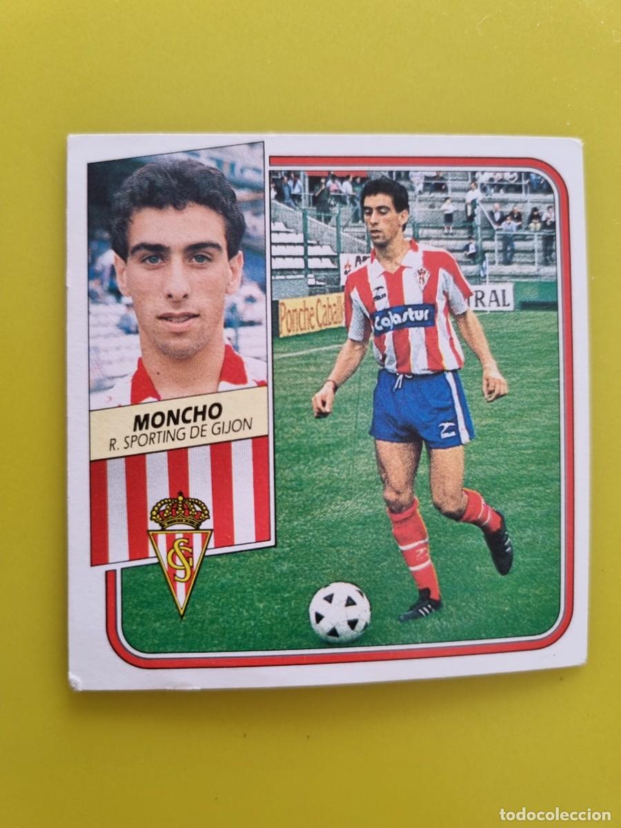 Cromos de f&uacute;tbol: CROMO FUTBOL LIGA ESTE 89 90 1989 1990 NUNCA PEGADO SIN PEGAR MONCHO SPORTING GIJON AR926