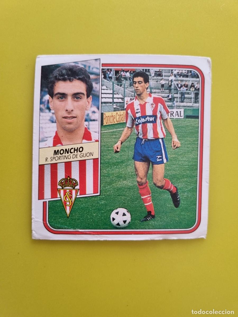 Cromos de f&uacute;tbol: CROMO FUTBOL LIGA ESTE 89 90 1989 1990 NUNCA PEGADO SIN PEGAR MONCHO SPORTING GIJON AR926