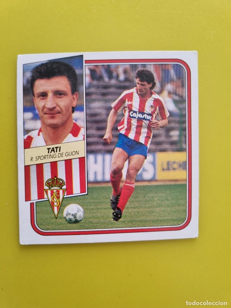 Cromos de f&uacute;tbol: CROMO FUTBOL LIGA ESTE 89 90 1989 1990 NUNCA PEGADO SIN PEGAR TATI SPORTING GIJON AR926