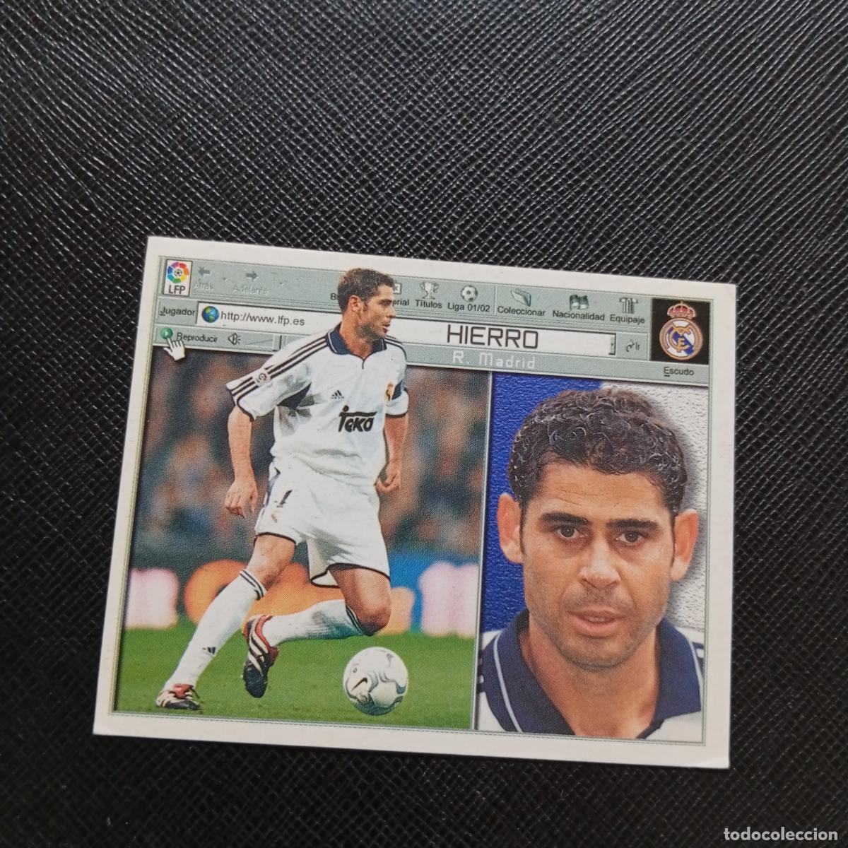 Cromos de f&uacute;tbol: HIERRO REAL MADRID ESTE 2001 2002 CROMO FUTBOL 01 02 LIGA - SIN PEGAR - A58 PG406