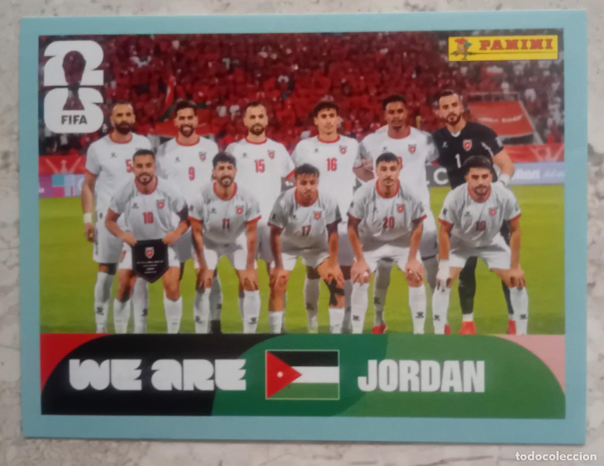 Cromos de f&uacute;tbol: Figurina Panini 2026 Cromo World Cup Usa Mundial 2026 squadra alineaci&oacute;n team Jordan n JOR 13