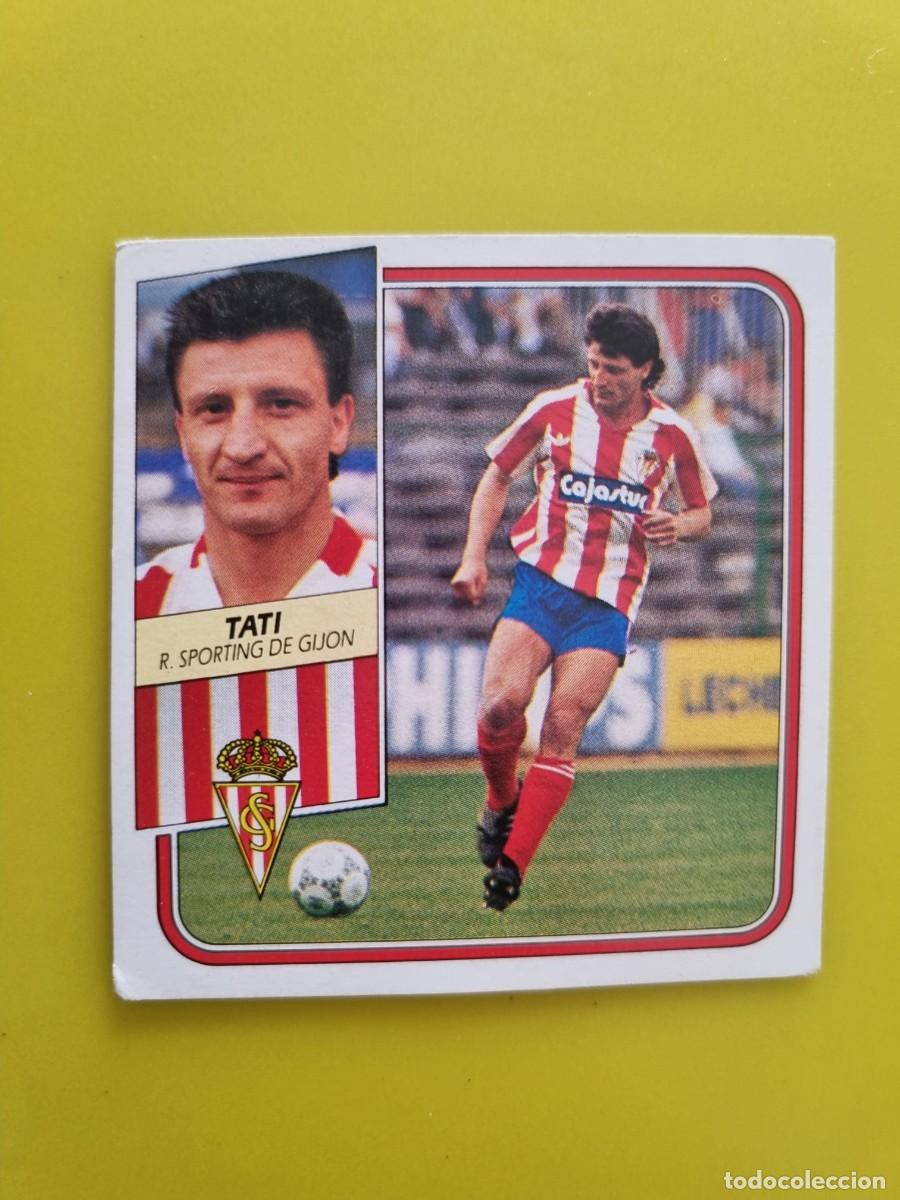 Cromos de f&uacute;tbol: CROMO FUTBOL LIGA ESTE 89 90 1989 1990 NUNCA PEGADO SIN PEGAR TATI SPORTING GIJON AR926