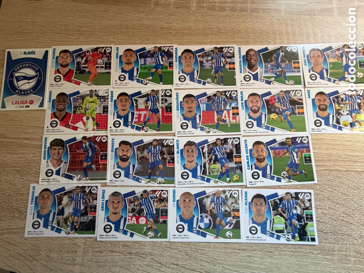 Cromos de f&uacute;tbol: ALAV&Eacute;S LIGA ESTE EDICIONES ESTE 2024 2025 24 25 PANINI