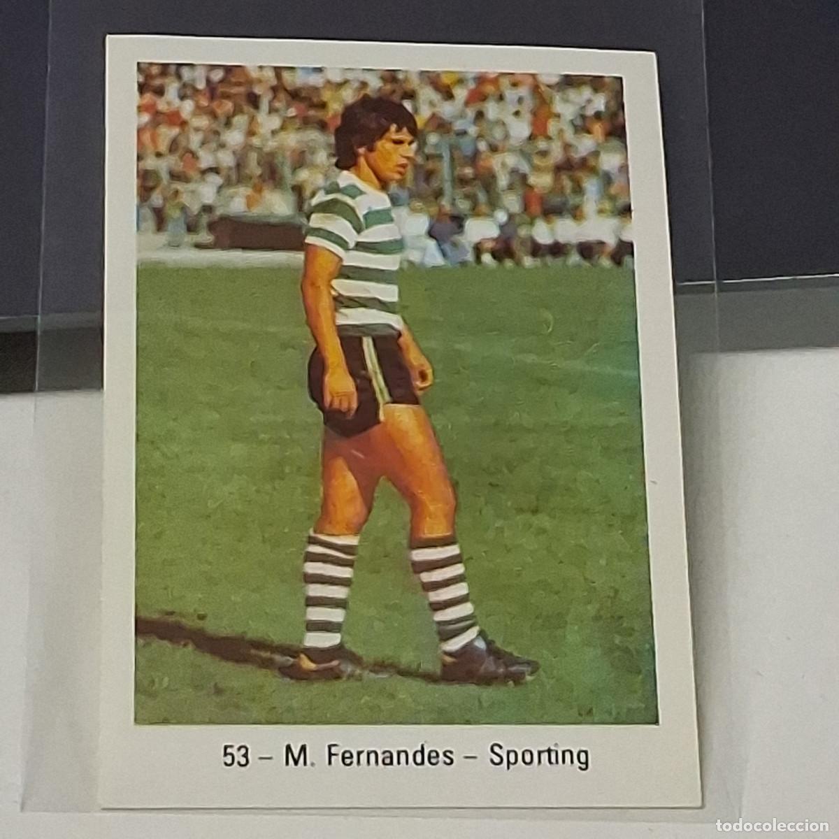 Cromos de f&uacute;tbol: D9 53 MANUEL FERNANDES SSPORTING &ndash; CADERNETAS DE FUTEBOL 1976 / 1977 76 77 RECUPERADO