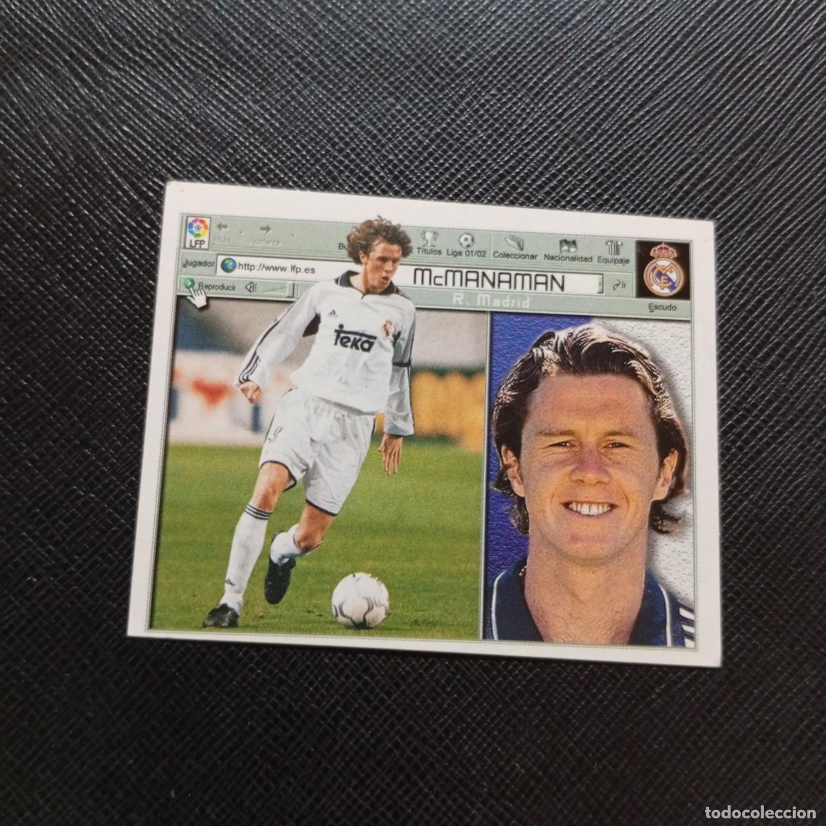 Cromos de f&uacute;tbol: McMANAMAN REAL MADRID ESTE 2001 2002 CROMO FUTBOL 01 02 LIGA - SIN PEGAR - A58 PG415