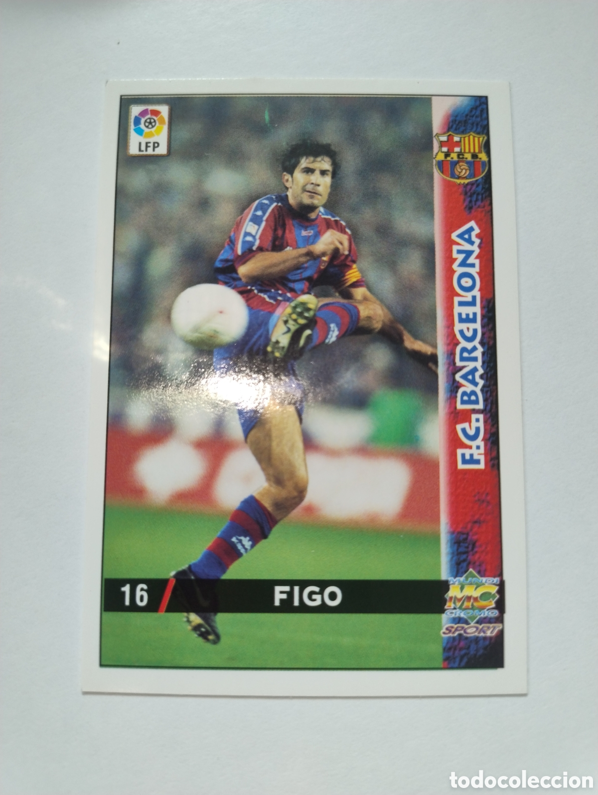 Cromos de f&uacute;tbol: 16 - Figo - Barcelona - Mundicromo Liga 98 - 99