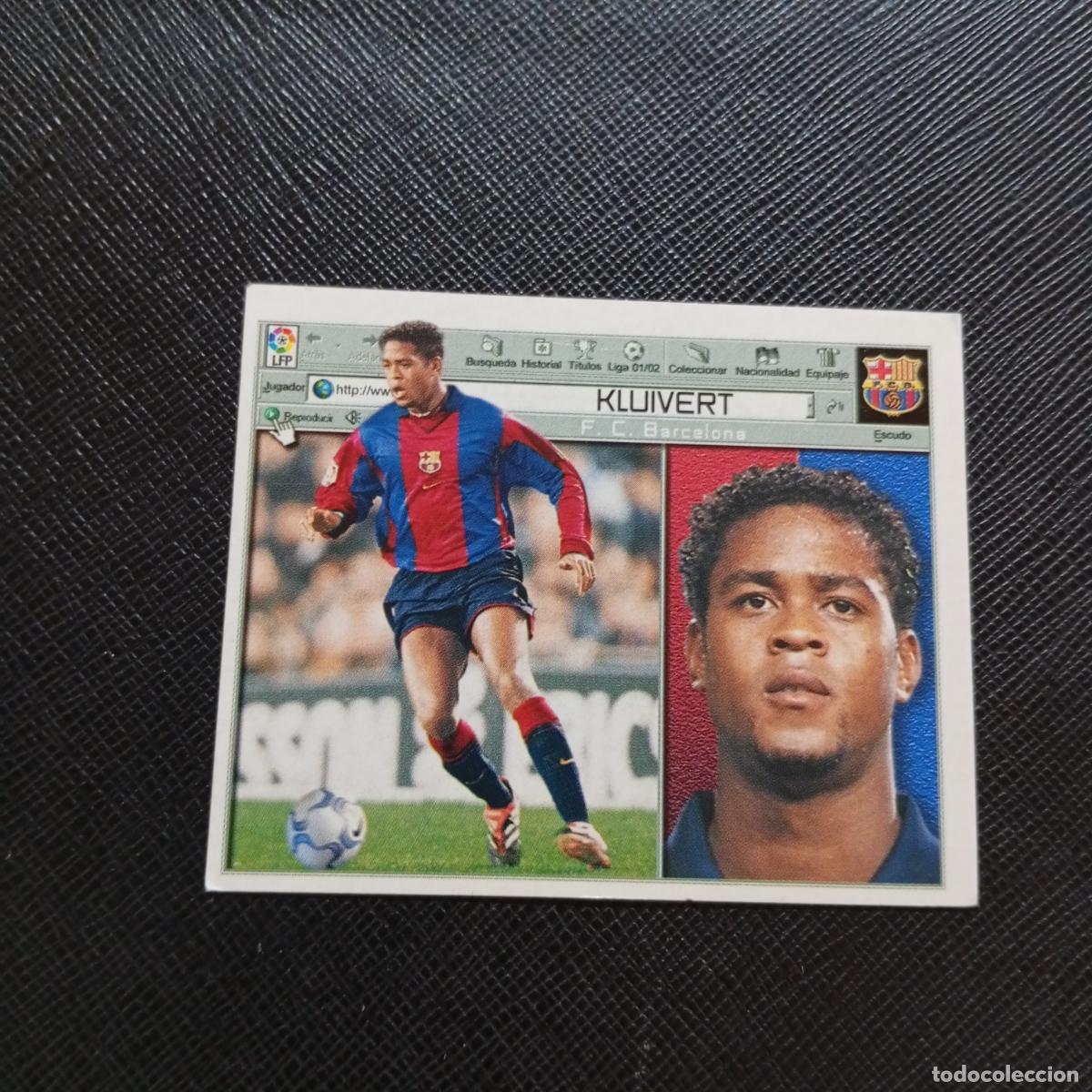 Cartes &agrave; collectionner de Football: KLUIVERT BARCELONA ESTE 2001 2002 CROMO FUTBOL 01 02 LIGA - SIN PEGAR - A58 PG415