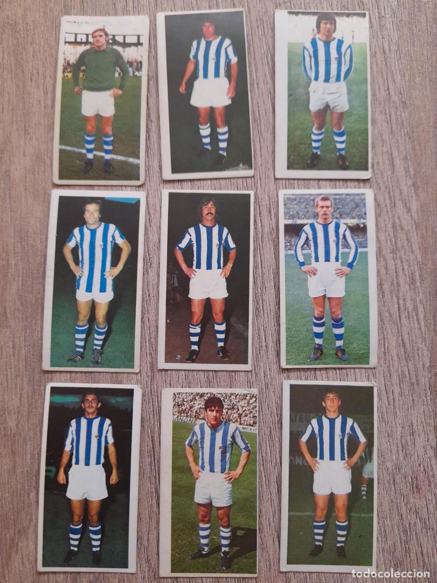 Figurine di Calcio: LOTE 9 CROMOS NUEVOS Y DIFERENTES. REAL SOCIEDAD. LIGA ESTE 1975 1976 75 76