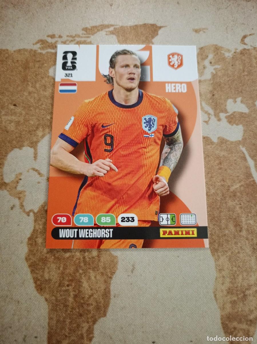 Cromos de f&uacute;tbol: Pa&iacute;ses Bajos 321 WOUT WEGHORST Adrenalyn WORLD Cup 2026