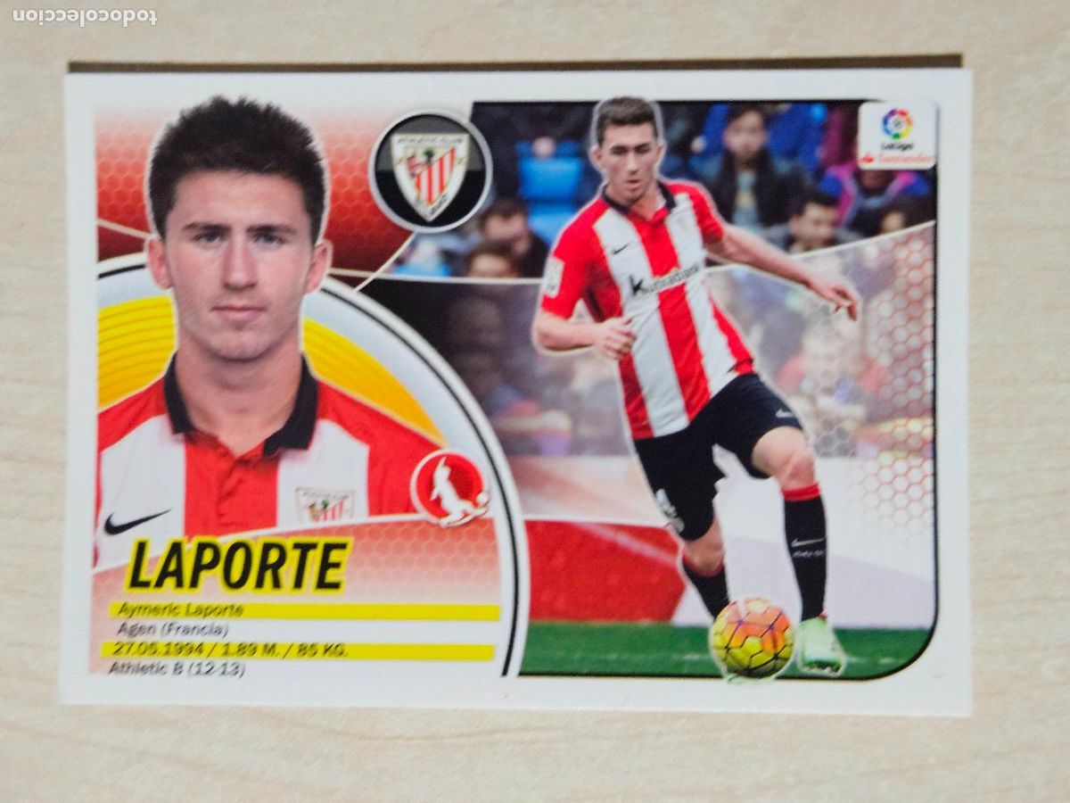 Cromos de f&uacute;tbol: 5 CROMO LAPORTE - ESTE 2016 17 - 16 17 - CROMO SIN PEGAR - ATHLETIC DE BILBAO